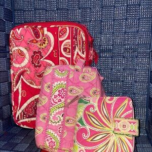 Vera Bradley’s Red Paisley iPad cover Pink and Green Paisley - wallet
